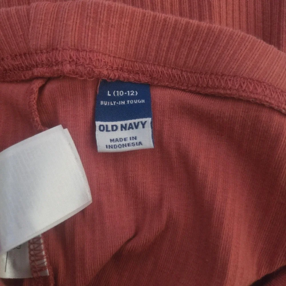 Old Navy Girls Ribbed Leggings Rose‎ pink Size L 10 12
